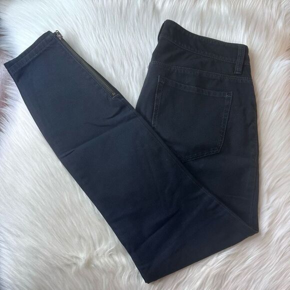 Ann Taylor Denim - Ann Taylor Denim Ankle Zip Skinny Jeans Size 2 Black